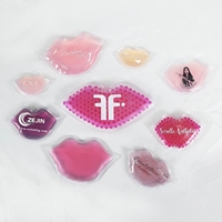 Compresse de gel réutilisable en forme de mini-lèvres, chaud/froid, pour soins post-injection de comblement des lèvres, injections buccales, soulagement des contusions et des gonflements