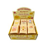 Jouet Squishy en PU en forme de pain grillé, à remontée lente, motifs animaux assortis, doux, sensoriel, anti-stress, cadeau, vente en gros