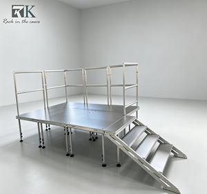 Wholesale Easy Install Outdoor Portable Stage Podium Concert Four Leg Aluminum Stage Height Adjustable Stage Platform for Event - Product Image 1
