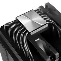 Refroidisseur d'air pour processeur Thermalright PA120 BLACK Dual Tower avec six caloducs et deux ventilateurs silencieux PWM de 120 mm, noir mat
