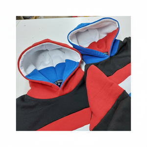 Sudadera con Capucha de Alta Calidad para Hombre, Diseño a Cuadros, 100% Algodón, Felpa, Corte Ajustado, Forrada, Transpirable, de Secado Rápido, Ecológica, Personalizable OEM - Product Image 1