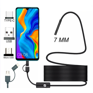 7mm 720P 3-in-1 không thấm nước kiểm tra máy ảnh nội soi <span class=keywords><strong>CMOS</strong></span> <span class=keywords><strong>H.264</strong></span> điện thoại thông minh/PC/công nghiệp Tương thích tùy chỉnh OEM Bán hàng nóng - Product Image 2