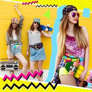 80s 90s <span class=keywords><strong>sac</strong></span> de taille accessoires pour hommes femmes doux coton Fanny Pack Baseball Cap Set - Product Image 3