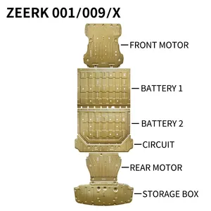 Protezione del motore del veicolo elettrico nuova protezione del telaio di energia protezione del motore della batteria piastra skid per zeekr Geely 001 009 Voyah Free