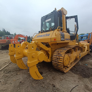 รถดันดินตีนตะขาบ Komatsu D65 EX มือสองจากญี่ปุ่น ใช้เครื่องยนต์ SAA6D114E ขนาดกลาง พร้อมริปเปอร์ สำหรับงานก่อสร้างและปรับระดับพื้นดิน - Product Image 5