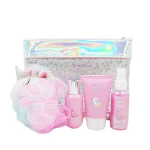 Gel de ducha con brillo corporal para niños, accesorio de baño con loción corporal, regalo para niños