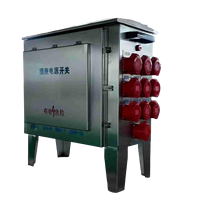 Boîtier de prises extérieur multi-prises robuste, étanche IP54, tension nominale 220/380V, verrouillage multi-facteurs