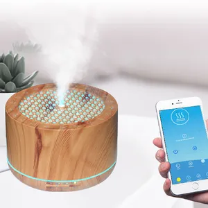 Humidificador de aire para aromaterapia, difusor de purificación de aire fría para el hogar, teléfono móvil conectado a la aplicación, altavoz, Humidificador