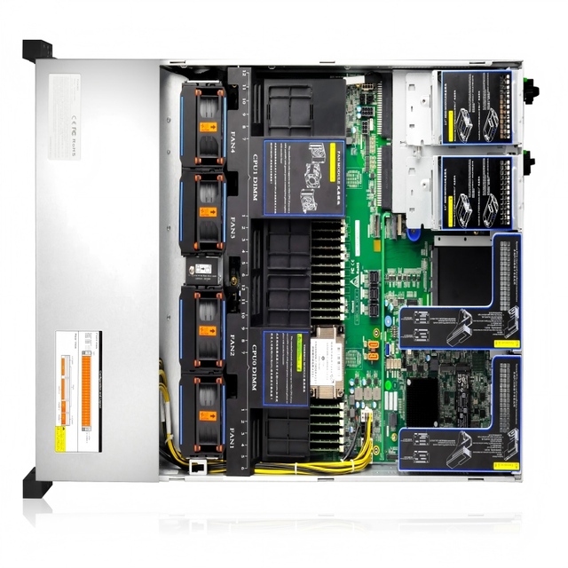 2U Dual INTEL Xeon 1st/2nd CPU Server & 24xDDR4 Memory, 24xSATA/SAS 2.5' HDD & 6xPCIe3.0 Accelerator Cards & Rack Server