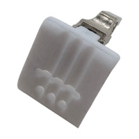 Pied-de-biche professionnel en téflo T652 avec 3 rainures pour machines à coudre en zigzag