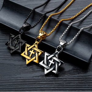 <span class=keywords><strong>Collana</strong></span> esagramma in lega di catena inossidabile nuova per collane con ciondolo moda aquila in lega di zinco da <span class=keywords><strong>60</strong></span> <span class=keywords><strong>Cm</strong></span> all'ingrosso della fabbrica dell'adolescente - Product Image 2