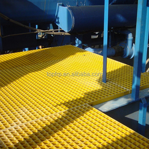 ตะแกรง FRP GRP แบบหล่อพื้นไฟเบอร์กลาสทนความร้อนสำหรับตัดแพลตฟอร์ม - Product Image 1