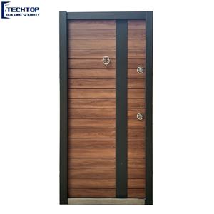 TECHTOP Fabrication de portes blindées professionnelles <span class=keywords><strong>Porte</strong></span> de sécurité pare-balles de style moderne avec fonction antivol pour appartements - Product Image 2