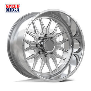 Rines Monobloque Plateados Pulidos de 20x12J 22/24/26/28 Pulgadas 8x180, Diseño Cóncavo, Aleación Forjada Personalizada para Ford F-250 / F-350 - Product Image 3