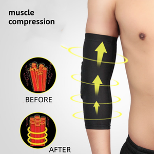 Respirant Léger Compression Sports Activités de plein air Manches de coude Haltérophilie Tennis Coude Soutien Protection - Product Image 3