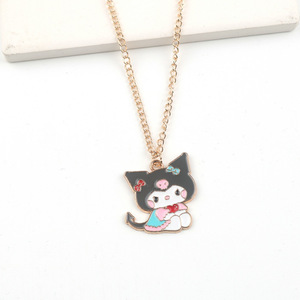 Lindos Collares con Colgante de Aleación de Dibujos Animados para Mujeres y Niñas, <span class=keywords><strong>Collar</strong></span> de Kuromi, Melody, KT Cat, Joyería, Regalos para Amigas - Product Image 4