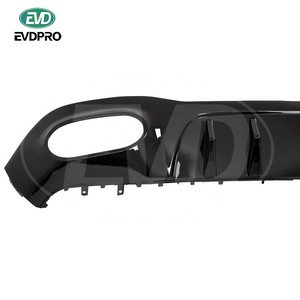 Diffuseur arrière PP avec tuyau d'échappement pour 2019-2021 MERCEDES BENZ A-CLASS W177 A180 A200 A35 KITS DE CARROSSERIE DE VOITURE <span class=keywords><strong>A45</strong></span> <span class=keywords><strong>AMG</strong></span> STYLE - Product Image 4