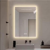 Vente directe en usine Home Decor Miroir lumineux de coiffeuse de salle de bain mural à LED