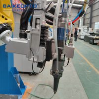 Mesin pemotong Robot 3D yang dapat disesuaikan pemotong lengan Robot Laser/Plasma untuk bentuk logam kompleks