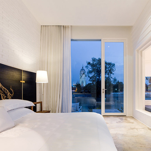 Meubles de chambre à coucher de luxe Star Hotel, design moderne en bois massif pour hôtel urbain haut de gamme, appartement, chambre d'hôtes - Product Image 5