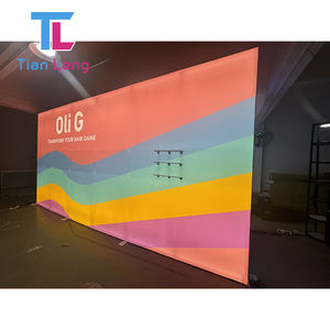 Vente en gros de boîte à lumière LED en tissu sans cadre, équipement de salon personnalisé avec cabines élégantes - Product Image 4