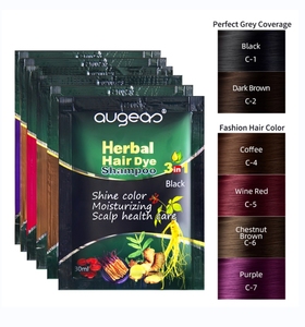 Logotipo personalizado al mejor precio al por mayor bolsita champú para teñir el cabello - Product Image 1