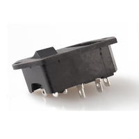 Vente en gros livraison directe prise de courant 15A 125V 3Pin IEC320 C14 prise mâle d'entrée secteur laiton PA66 pour l'électronique 15A prend en charge US EU AU