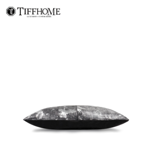 टिफहाउस चमड़े का उभरा चांदी सींग का बना हुआ चांदी हॉर्सबाल वर्ग फेंक तकिया सजावटी थोक कस्टम कार्बनिक कुशन कवर को कवर करता है - Product Image 3