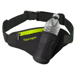 2024 New Design Wholesale Elastic Band Fitness And Running Waist Bag With Bottle Holder For Women Men