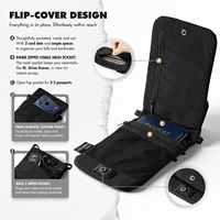 Pochette de téléphone anti-RFID personnalisée, sac de voyage en nylon à bandoulière, sac de passeport antivol, OEM