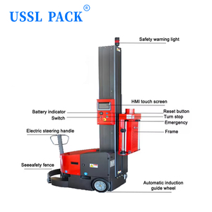 Machine <span class=keywords><strong>d</strong></span>'emballage robotisée autopropulsée XT-4510-1 pour charges de forme irrégulière, palettes lourdes, marchandises surdimensionnées, plantes et objets de grande taille - Product Image 4