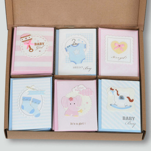 Kartu ucapan bayi laki-laki perempuan, lucu <span class=keywords><strong>Mini</strong></span> interaktif kartu ucapan undangan bayi lahir kartu ucapan undangan - Product Image 4