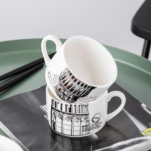 Service à thé en porcelaine de style nordique, pour les fêtes, usage domestique, salon, vaisselle créative, cadeau - Product Image 4