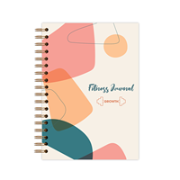 Carnet de suivi d'entraînement personnalisé, journal de bien-être et de perte de poids, carnet éco-responsable à spirale, suivi des habitudes, planificateur d'exercices de fitness et de gym