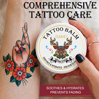 Baume réparateur hydratant et protecteur pour tatouages ELAIMEI Organic Natural, soin après tatouage, prévient la décoloration.