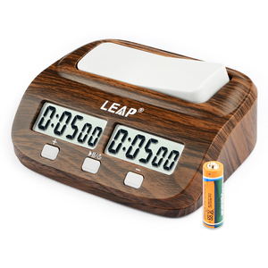 Reloj de <span class=keywords><strong>Ajedrez</strong></span> Digital LEAP con Incremento y Retraso PQ9907W en Color Marrón - Product Image 1
