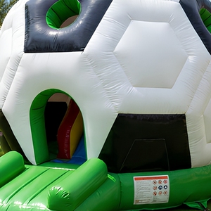 Ballon de football gonflable géant, structure de saut de qualité commerciale, matériau PVC, norme EN14960, capacité supérieure à 400 kg, 15 passagers - Product Image 3