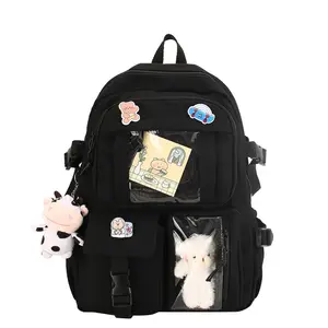 All'ingrosso Custom Girls Pink College leisure bag pack zaino per scuola superiore Bookbags For Kids