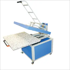 Manuel big size large format heat press transfer machine printer 40x60 60x80 80*100 for industrial garment t-shirt fabric sale