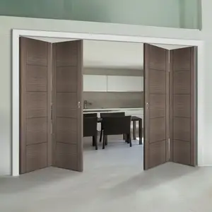 Pintu lipat lipat, pintu geser kayu Interior sederhana