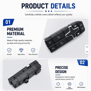 22154286 221 542 86 14050087 140 <span class=keywords><strong>500</strong></span> 87 Interrupteur de lève-vitre 12V Compatible avec <span class=keywords><strong>Volvo</strong></span> <span class=keywords><strong>FH</strong></span> 1993-2005 FM 1993-2005 - Product Image 6