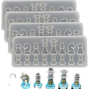 Pequeña cantidad de pedido Diseño especial Antiadherente Fácil liberación Ajedrez Resina Molde Silicona Piezas de ajedrez Moldes - Product Image 1