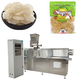 the automatic pani puri snack food making extruder plant with a pani puri snack food extruded machine