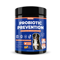 Friandises probiotiques pour chiens avec prébiotiques et citrouille pour soutenir la santé digestive, complément à absorption rapide