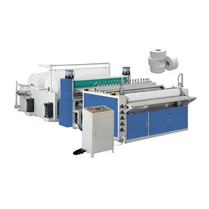 customized semi-automatic embossing perforating rewinding machine for toilet rolls making