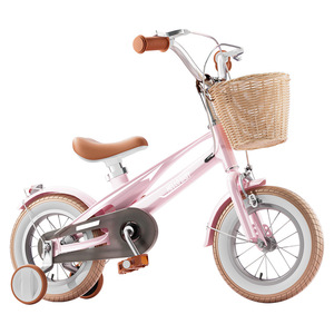 Bicicleta Infantil Hello Baby de 12 Pulgadas con Marco de Metal y Canasta para Niñas de 2 a 4 Años - Product Image 1