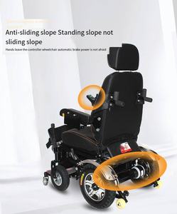 Excelente silla de ruedas eléctrica de acero de nuevo estilo con rotura electromagnética para equipos de fisioterapia y rehabilitación - Product Image 2