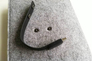 Diario con cubierta de fieltro de lana gris, diario de viaje, planificador de viaje, cuaderno con bloqueo USB - Product Image 5