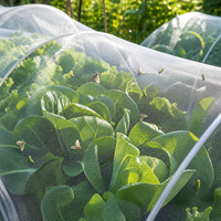 Filet anti-insectes en HDPE 60 mailles sur mesure, résistant aux UV, pour serre agricole et contrôle des parasites des légumes