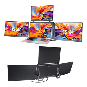 Monitor Portátil de Tres Pantallas S888Pro Directo de Fábrica con Amplia Compatibilidad para Sistemas Windows 10, 11 y MacOS para Laptop - Product Image 1